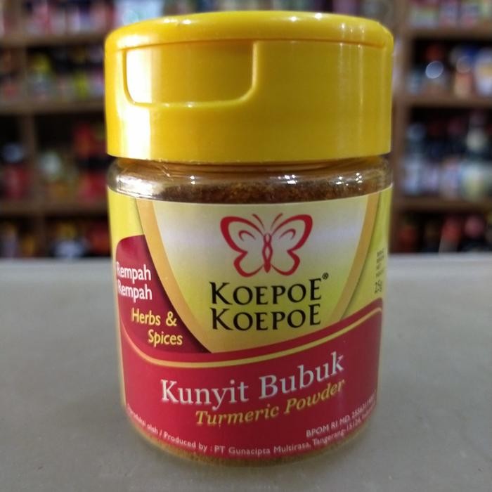 

Terlaris Koepoe Koepoe Kunyit Bubuk/ Turmeric Powder 25Gr