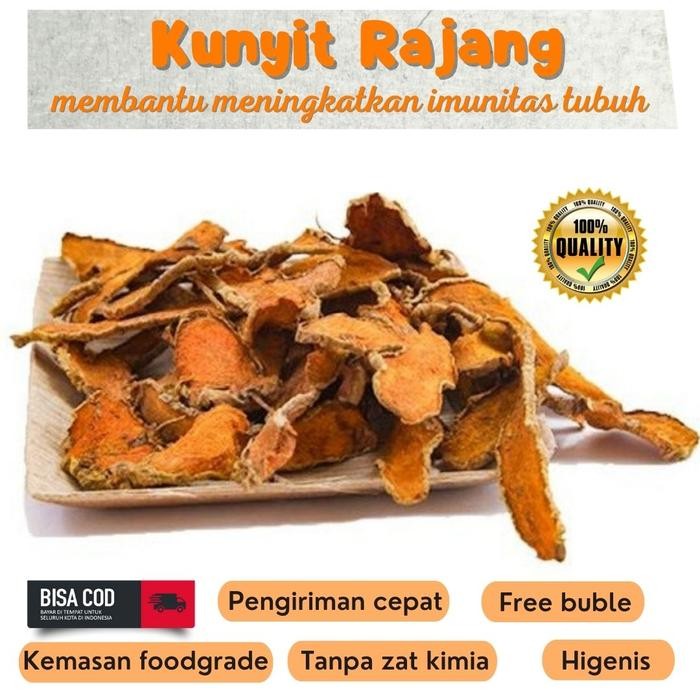 

Terlaris Kunyit Kering Kemasan 500G