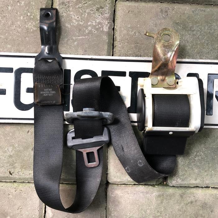 Original Bmw E36 Seat Belt Depan Kanan Hitam Second