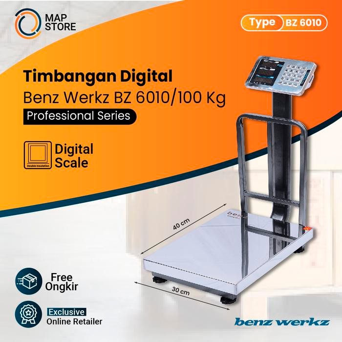 TIMBANGAN DUDUK DIGITAL / TIMBANGAN PAKET EKSPEDISI 100 KG BENZ 6010