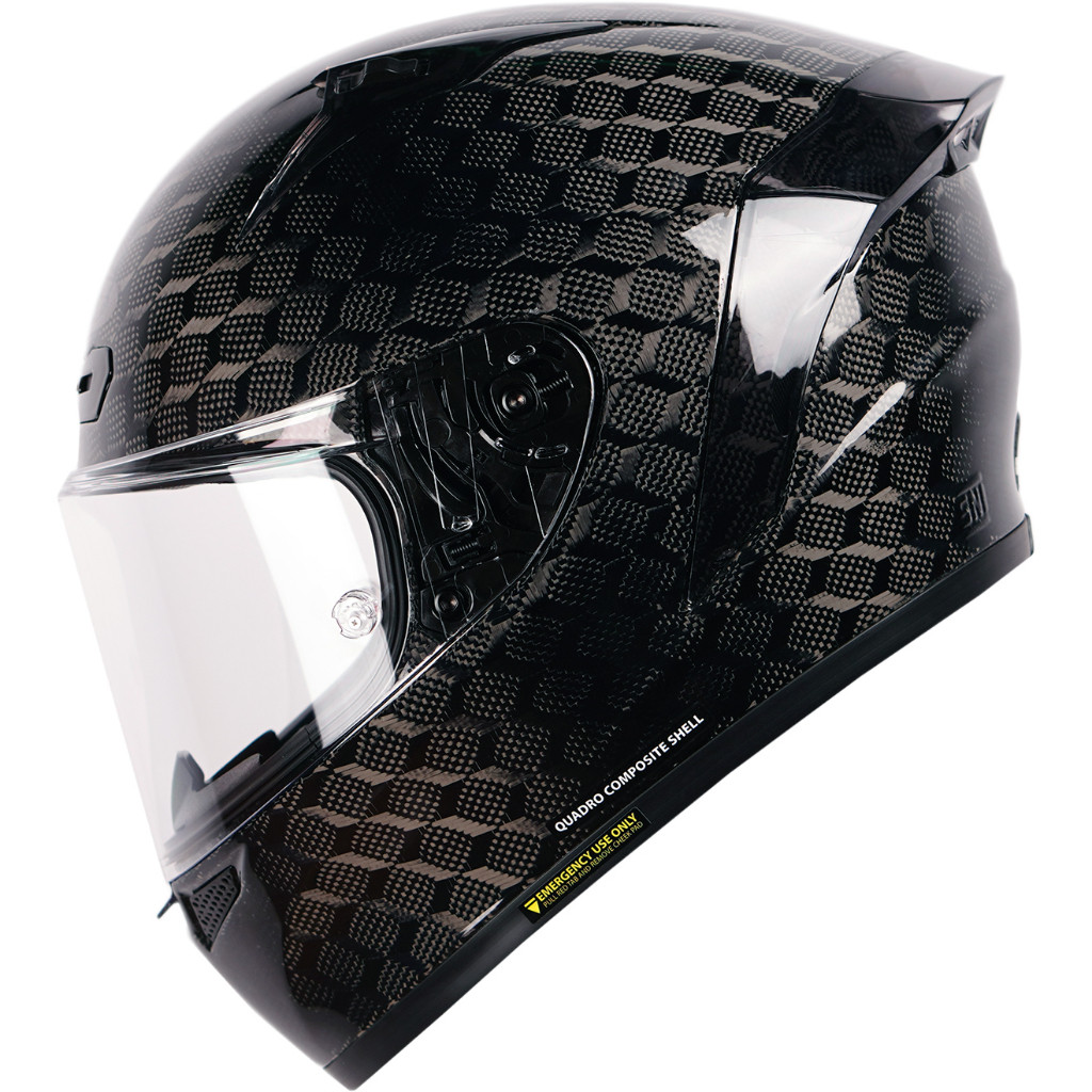 NJS ZX-1R CARBON QUADRO Gloss/Doff Helm Full Face(FREE PINLOCK ) - Helm Fullface NJS ZR NJS Fullface
