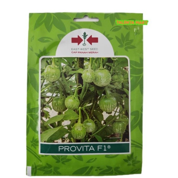 400 Butir Benih Terong Lalap Provita F1 Hijau