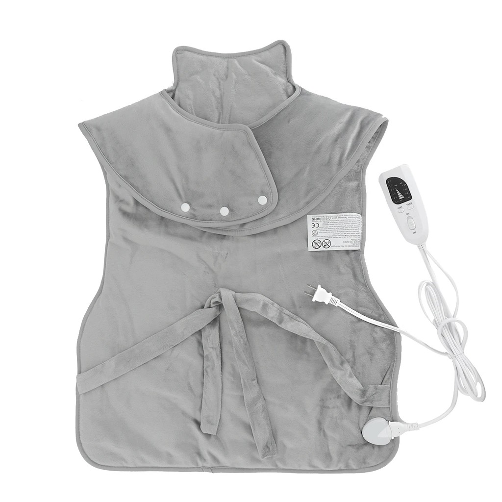 120V/230V Shawl Electric Blanket Neck Shoulder Blanket Electric Washable Controller Heating Throw El