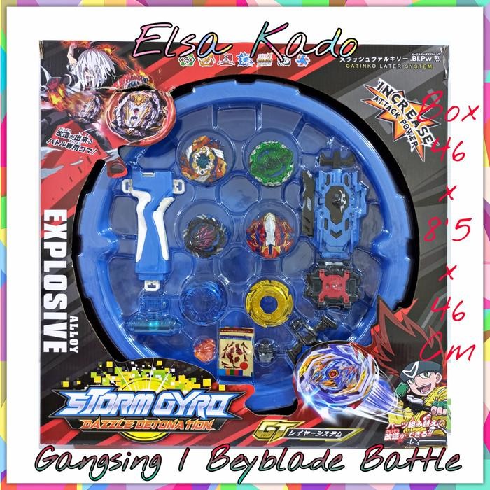 ASLI mainan Beyblade Gasing Stormgyro Battle Arena Gangsing
