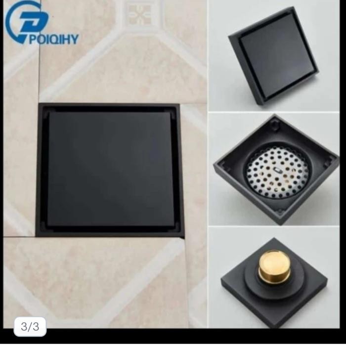 Grosir Smart Flor Drain Hitam Saringan Kamar Mandi
