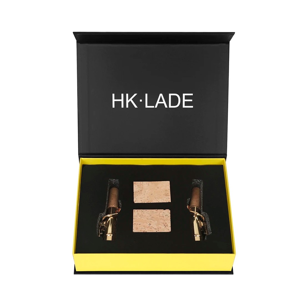 HK-LADE Soprano Straight Neck Saxophone Bent Neck Brass HK-3 Saxophone Mouthpiece With Cork Blade Hi