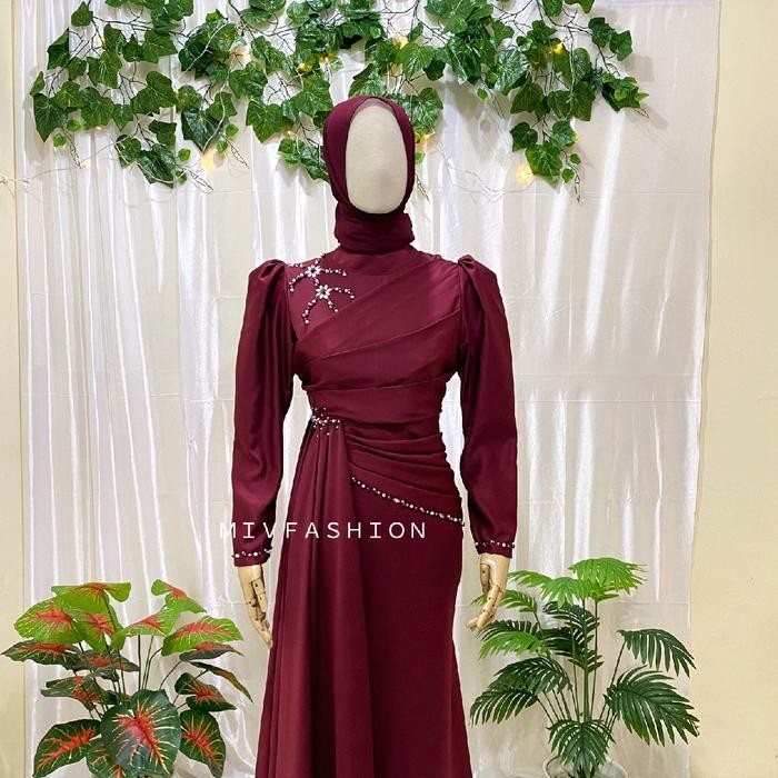 JTTOP" NAVILA DRESS GAUN PENGANTIN GAUN LAMARAN GAUN WISUDA GAUN MEWAH ELEGAN