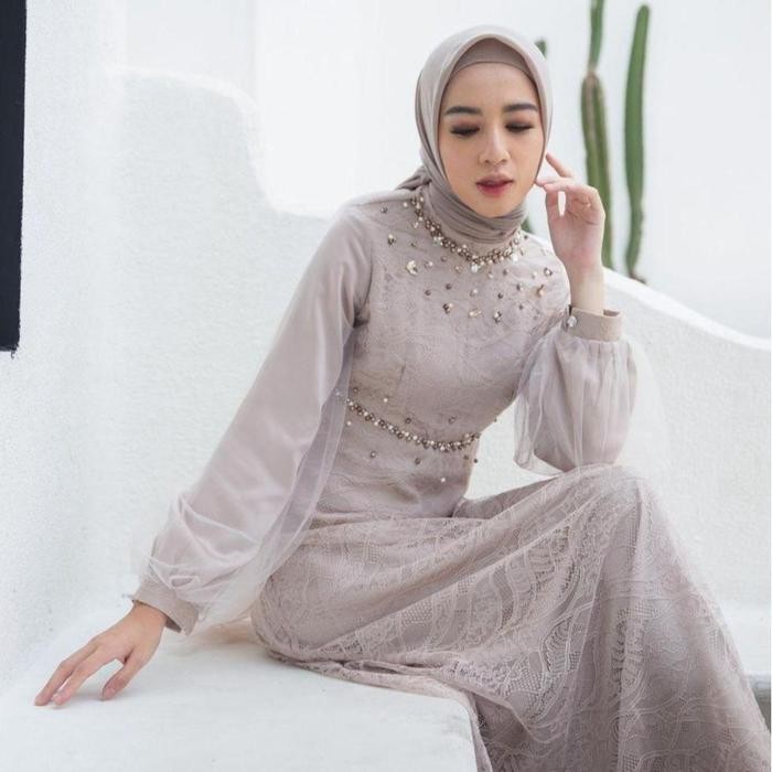 JTTOP" NADINE DRESS BRIDESMAID PESTA BAJU KONDANGAN NIKAHAN BROKAT GAMIS WISUDA TUNANGAN POLOS