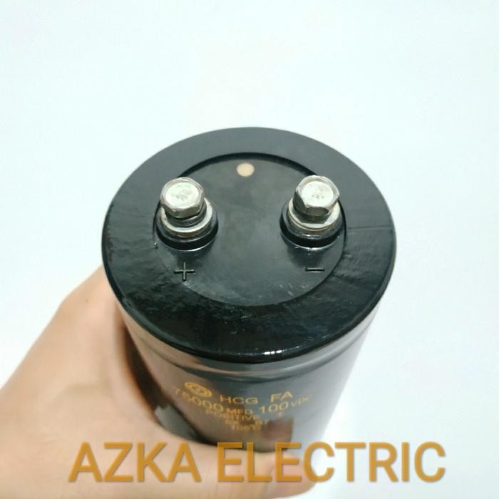 JTTOP" ELCO CAPACITOR KAPASITOR 75000UF 100V HCG ORIGINAL