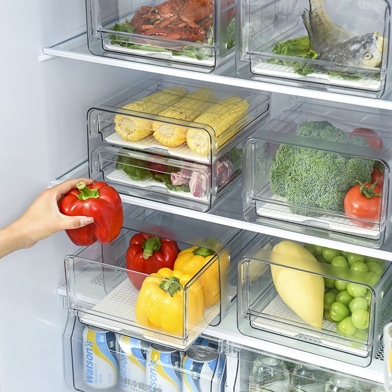 Kulkas Food Storage kotak container Kulkas Laci Kotak Penyimpanan Makanan