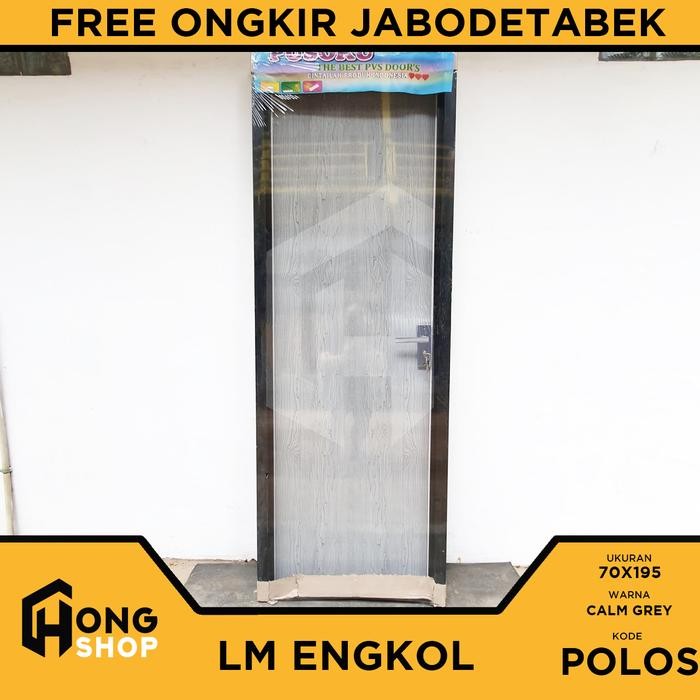 Pintu Kamar Mandi Pvc Tebal Polos - Lm Engkol