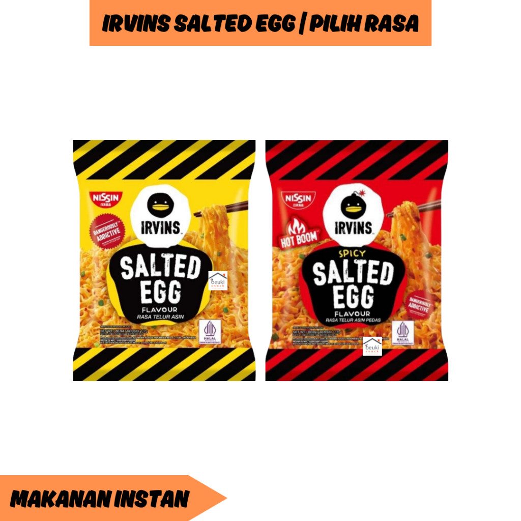 

Konter Makanan Nissin Irvins Salted Egg Mie Rasa Telur Asin Berbagai Varian Pilih Rasa