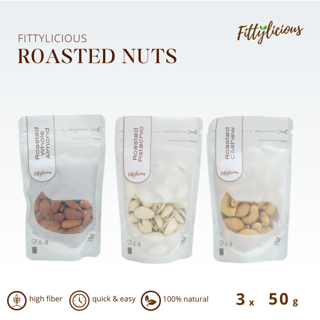 

Konter Makanan Mini Bundling Package Nuts 50 Gr / Mini Granola 50 Gr