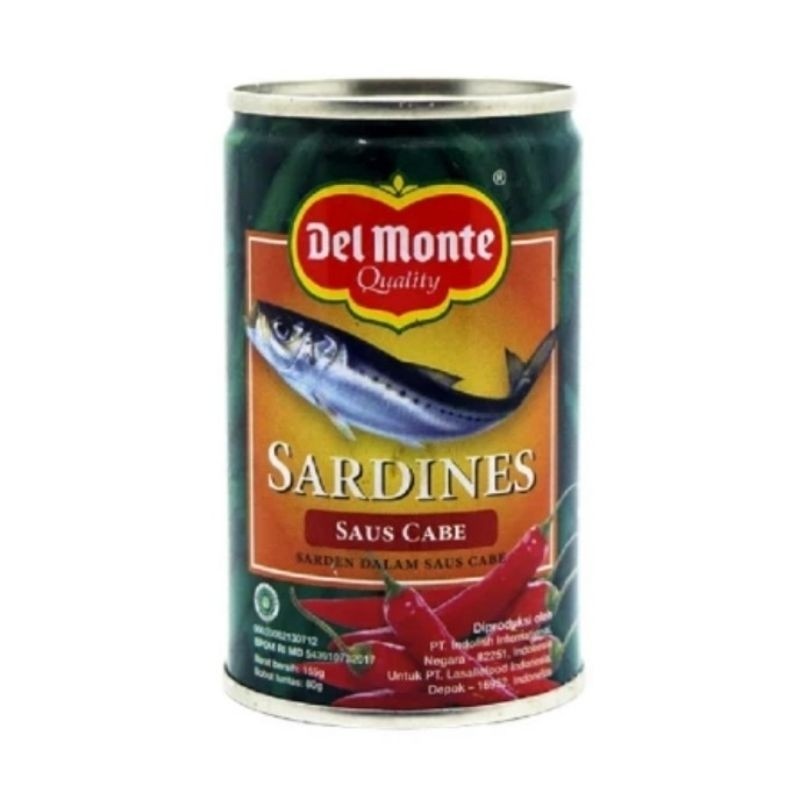 

Konter Makanan Del Monte Sarden Saus Cabe 155 Gr