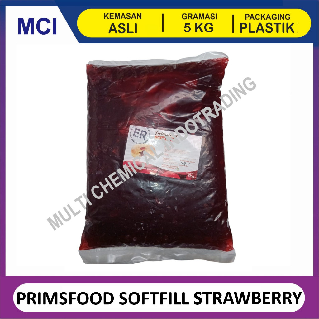

Konter Makanan Primsfood Softfill Selai Strawberry Jam Stroberi 5 Kg