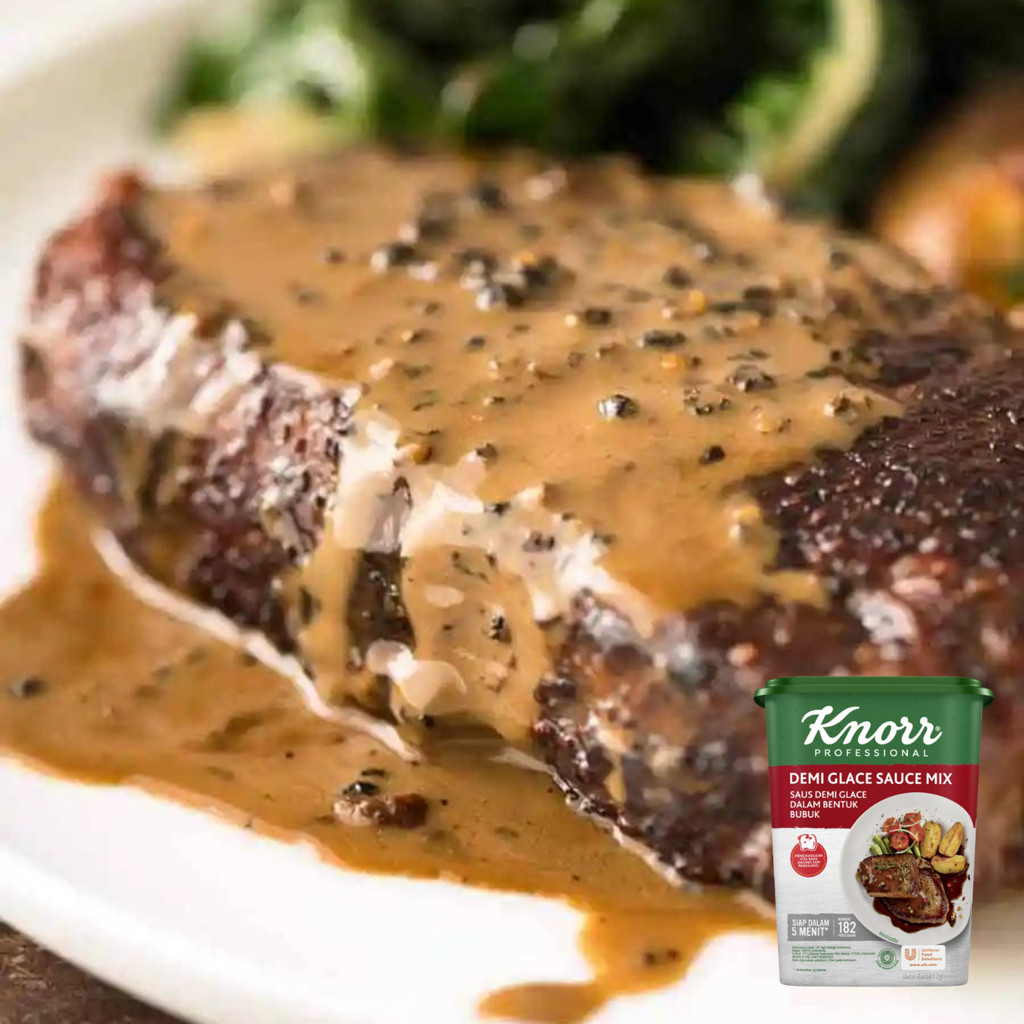 

Sensasi Lezat Knorr Demi Glace Sauce Mix 1Kg / Saus Demi Glace 1Kg / Knorr Demiglace 1Kg