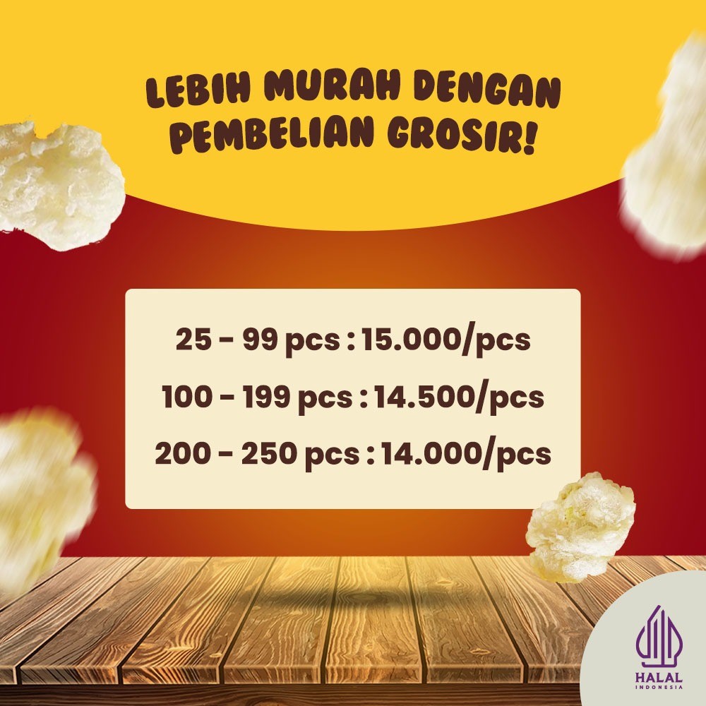 

Sensasi Lezat Kakarak - Cireng Series - Aci Goreng Sambal Rujak Cuko Cobek Dan Kuah - 250Gr