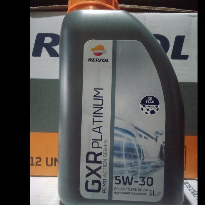 oli mesin mobil 5W30 merk repsol GXR platinum full syntetic 1 liter