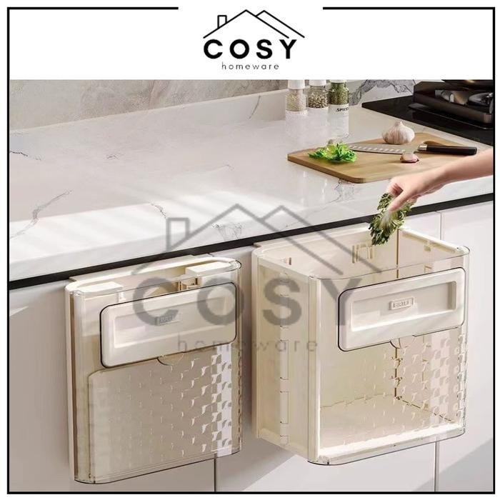 Cosy Tempat Sampah Dapur Gantung / Tempat Sampah Dapur Lipat Portae / Kotak Tempat Sampah Kamar