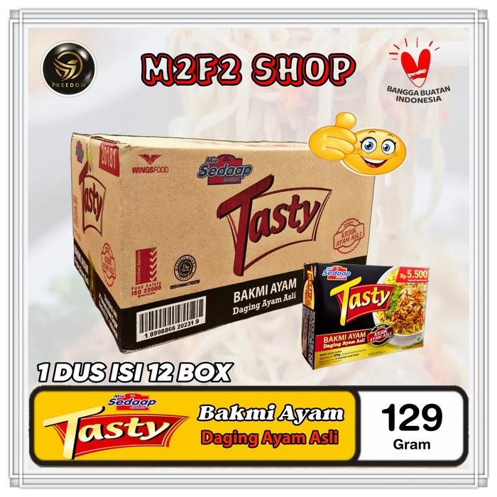 

Sale Terbatas Mie Ayam Sedaap Tasty Bakmi Daging Ayam Asli - 129 Gr (Harga Karton)