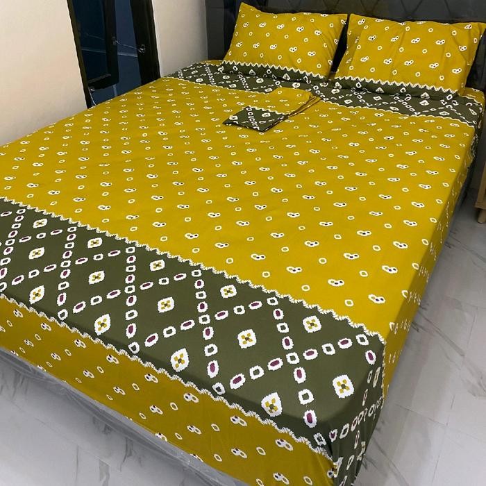 Sprei batik tinggi 30 ukuran komplit//sprei batik halus lembut//sprei batik motif klasik