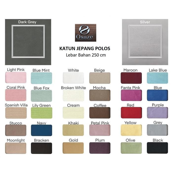 Sprei Katun Jepang Polos Uk. 160x200 sd 200x200cm