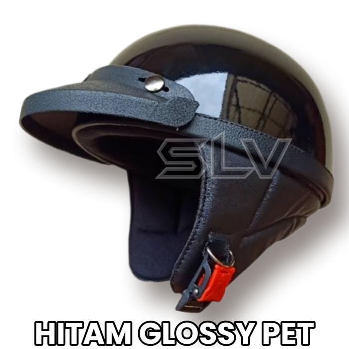 Helm Retro Chips Cat Pet / Helm Klasik Motorcycle