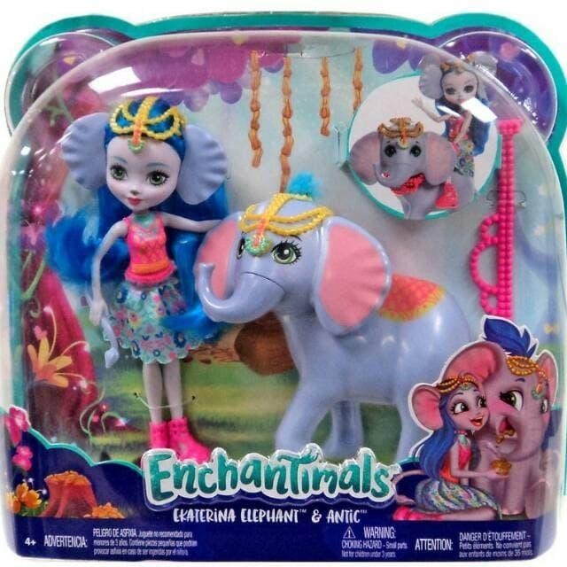 Mattel - Enchantimals Ekaterina & Elephant Antic Gajah