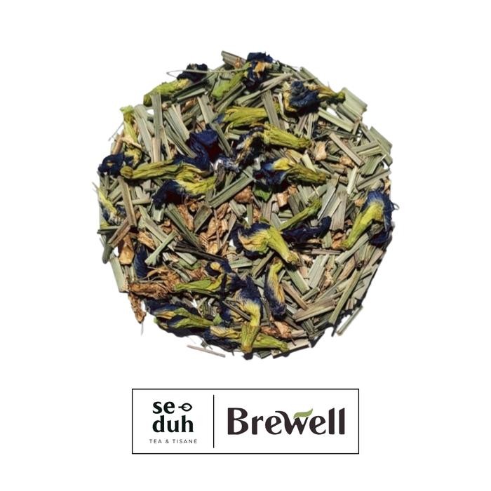 

WARM & COZY Tisane Blend - Ginger Lemongrass Butterfly Pea Flower PREMIUM