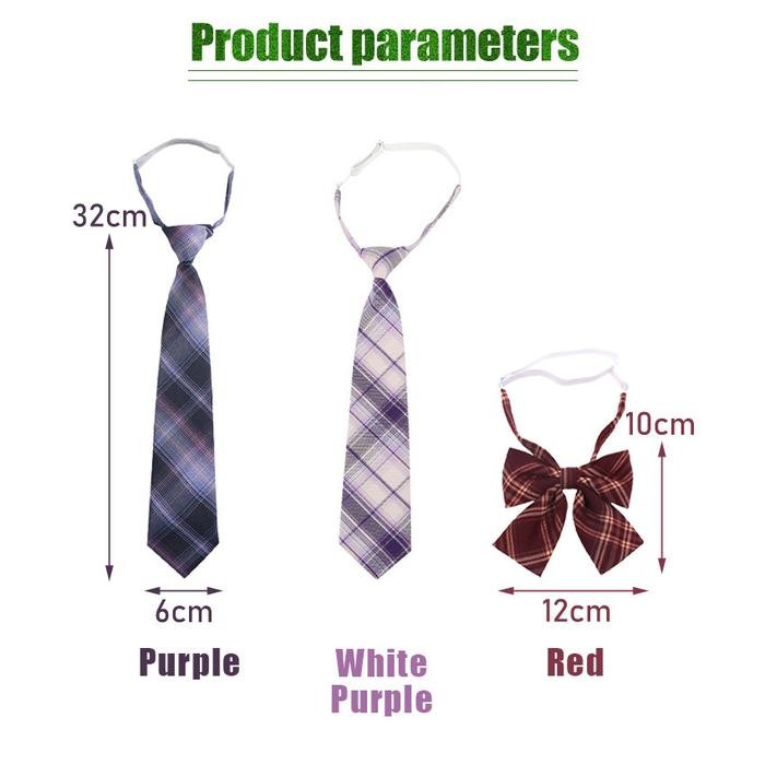 Dasi JK Panjang Dasi Seragam Sekolah Motif Seifuku Uniforn Dasi Kupu Kupu Wanita Japan Korea Style *