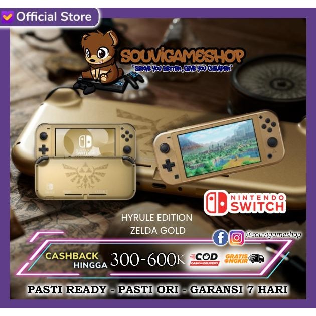 Nintendo Switch Lite Hyrule Edition Zelda Gold Console Game Gaming