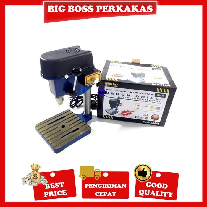 MOLLAR BOR DUDUK MINI 6MM BENCH DRILL VARIABLE SPEED MLR - BD006