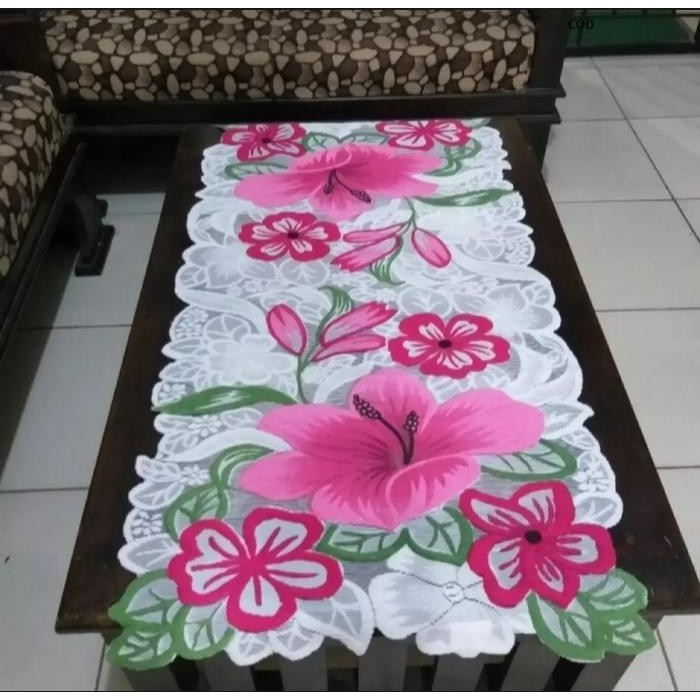 Taplak Meja Minimalis Modern Atau Taplak Meja Ruang Tamu Karakter Ukuran 50 X 100