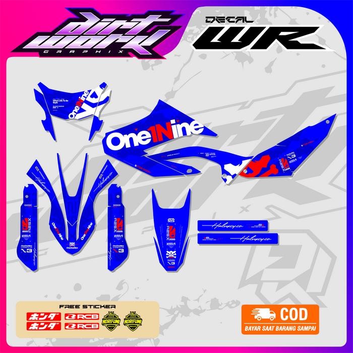 TERMURAH DECAL YAMAHA WR 155 SUPERGLOSY FULL BODY MOTIF KEREN HOLOGRAM - DECAL YAMAHA WR 155 FULL