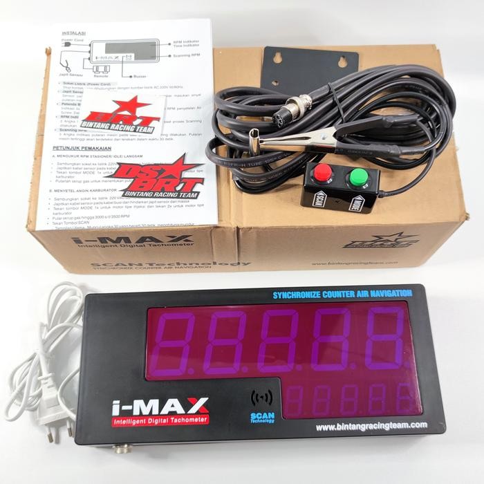 DIGITAL TACHOMETER IMAX BRT RPM METER MOBIL & MOTOR BEST SELLER
