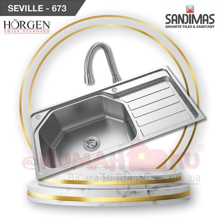 KITCHEN SINK HORGEN SEVILLE 673 Stainless Steel 304