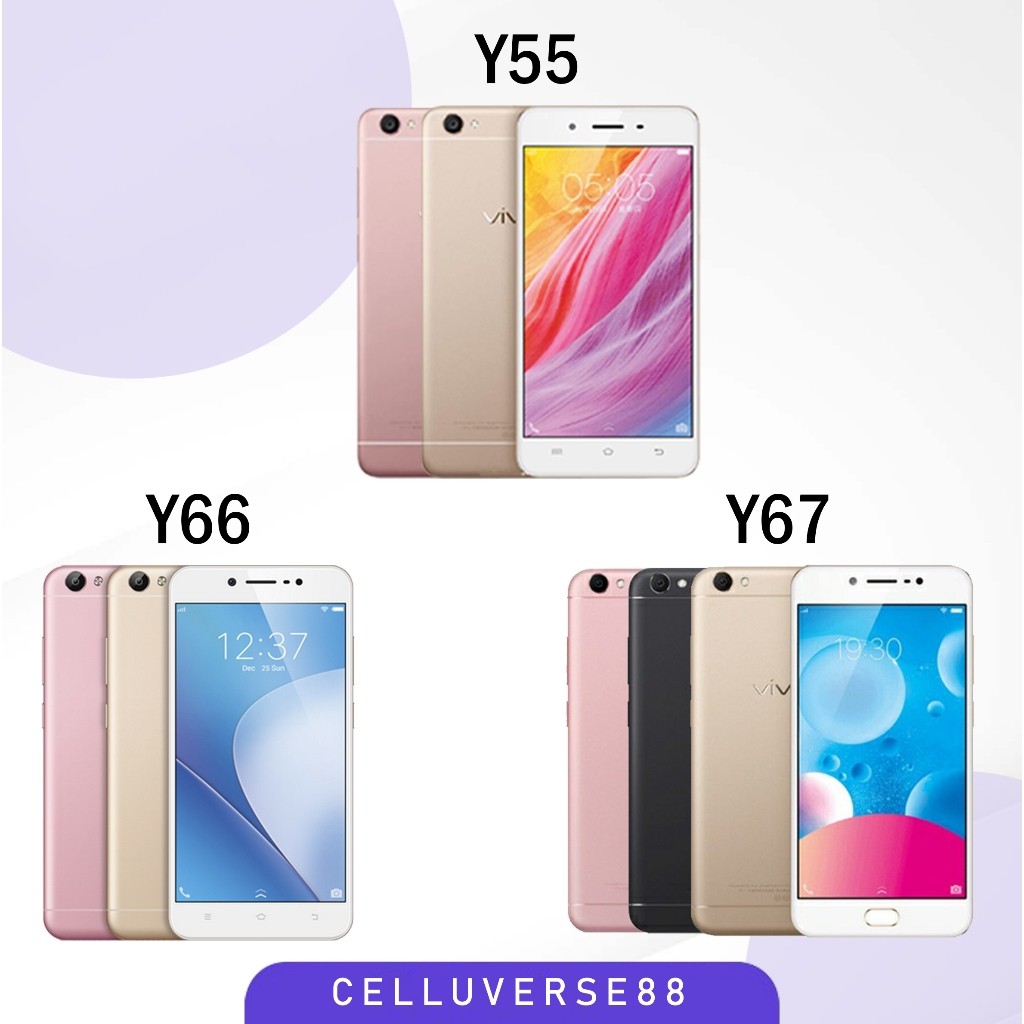 Vivo Y55 Ram 3/32Gb Vivo Y66 Ram 4/64Gb Vivo Y67 Ram 6/128Gb 4G Smartphone Android Garansi 1Tahun