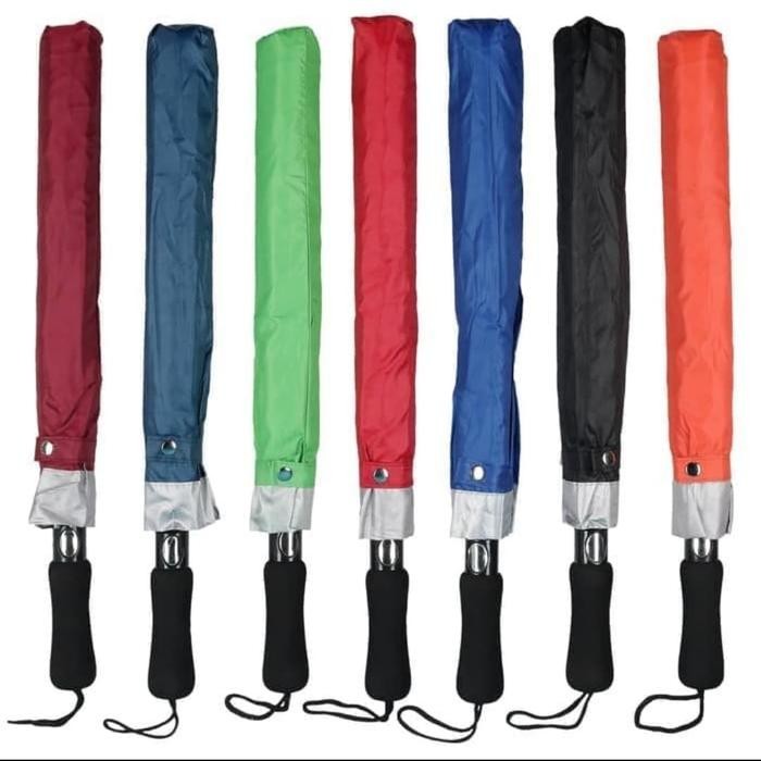 PAYUNG LIPAT 2 GOLF OTOMATIS JUMBO BESAR - Payung Besar Otomatis Buka