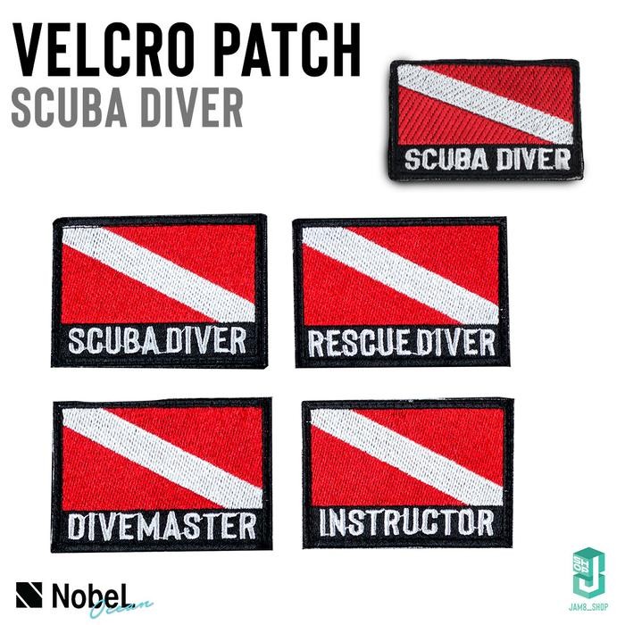 Velcro Patch Scuba DiverNobeL OutdoorBordir