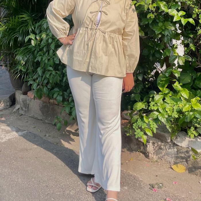 Sena Pants Bigsize / Celana Jumbo / Kulot Jumbo - CHC1697 celana flare ootd cutbray hitam kulot