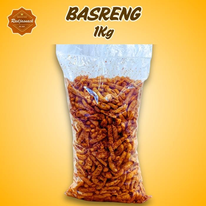 

Basreng Kemasan 1KG Radjasnack Chips Food Pedas Cemilan Camilan