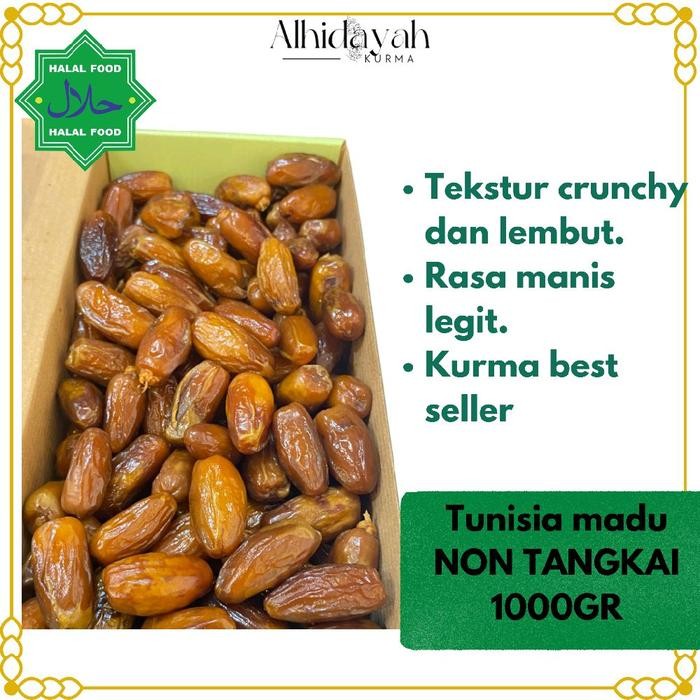 

Kurma Tunisia Madu Non Tangkai 1kg Kardus ARA DATES- Makanan, Manis, Kering, Food, Snacks, Pedas,