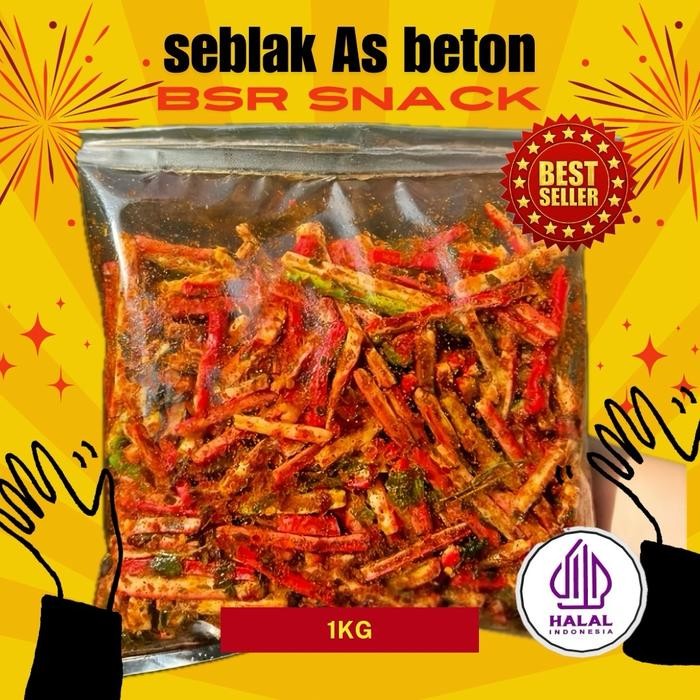 

Kerupuk seblak as beton daun jeruk pedas /kerupuk jaat 1kg Food Snacks Camilan Makanan Cemilan