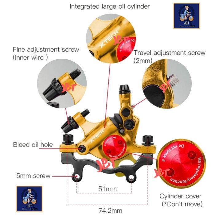Rem Cakram Hidrolik Sepeda - Kapiler Hidrolik #Gratisongkir