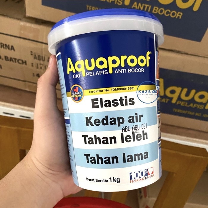(Allthebest) ASLI 100% AQUAPROOF 1KG HARGA SE SURABAYA - READY 1 KG 4 KG 20 KG - PUTIH ABU ABUABU