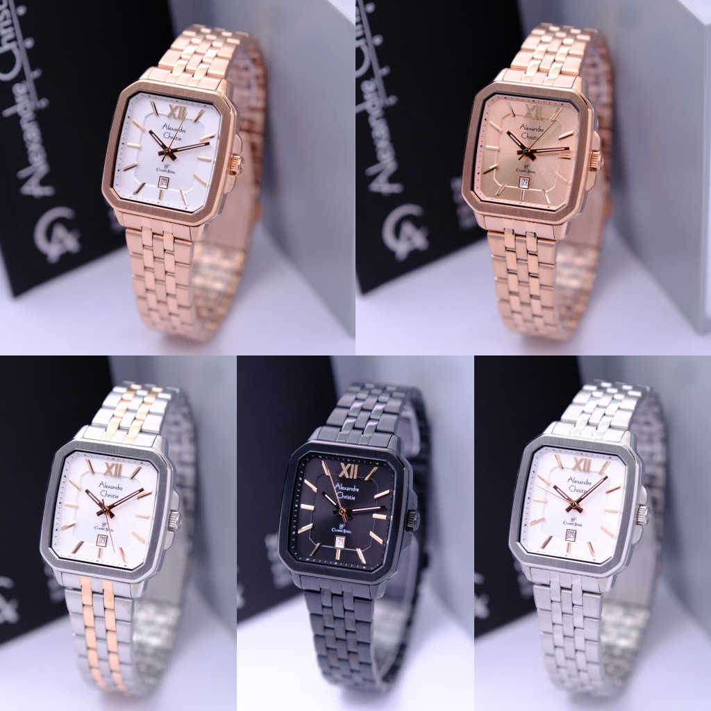 Jam Tangan Wanita Alexandre Christie AC 8687 AC8687 / AC 8704 AC8704 Rosegold Original