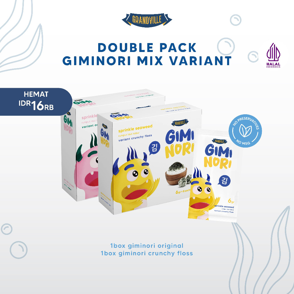 

Csp - Grandville Gimi Nori Rumput Laut Tabur Double pack Mix