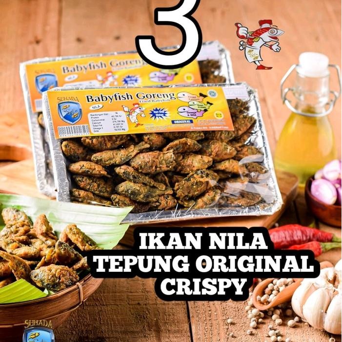 

Babyfish Goreng Crispy Nila Tepung Varian 3