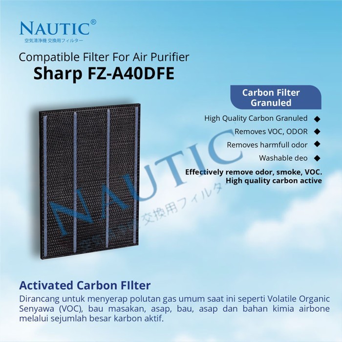 Paling Murah Hepa Filter Sharp Kc-A40Y Kc-940E Kc-840E Kc-C70 Fz-A40Hfe Fz-A40Dfe