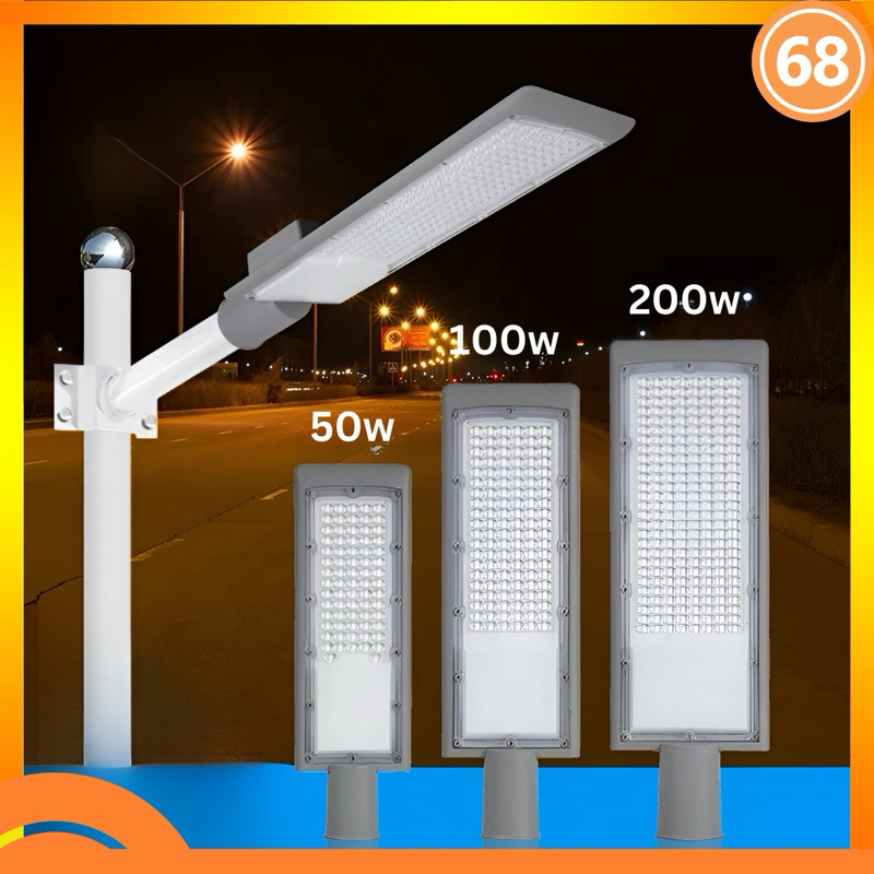 Rumahleha Lampu Jalan Led 50 Watt 100 Watt 200 Watt Pju Penerangan Outdoor Waterproof Ip65